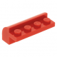 LEGO kocka 2×4×1 1/3 ívelt, piros (6081)
